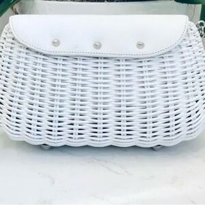 White Woven Women's Bag